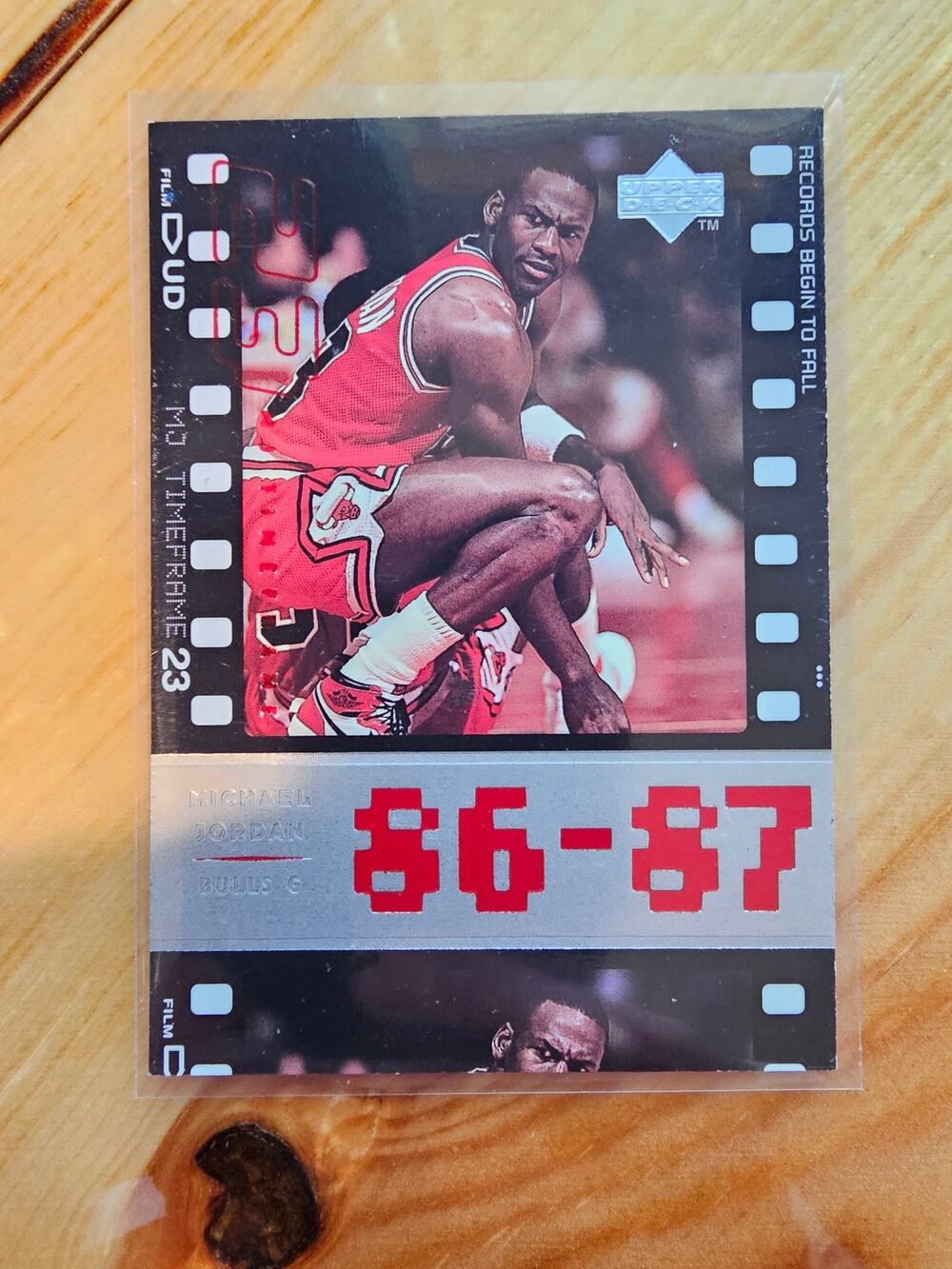 Michael Jordan 1998 Upper Deck Timeframe #14 - Bulls - 86-87 Records - NBA